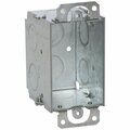 Southwire Electrical Box, 12.5 cu in, Wall Box, 1 Gang, Steel, Rectangular G601-UPC